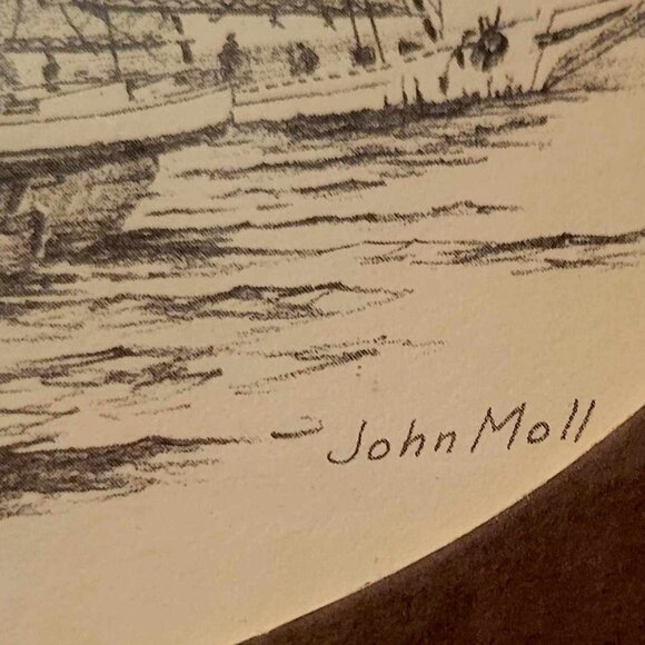 Chesapeake Oyster Dredgers by John Moll #722/1500 - Picture 3 of 7